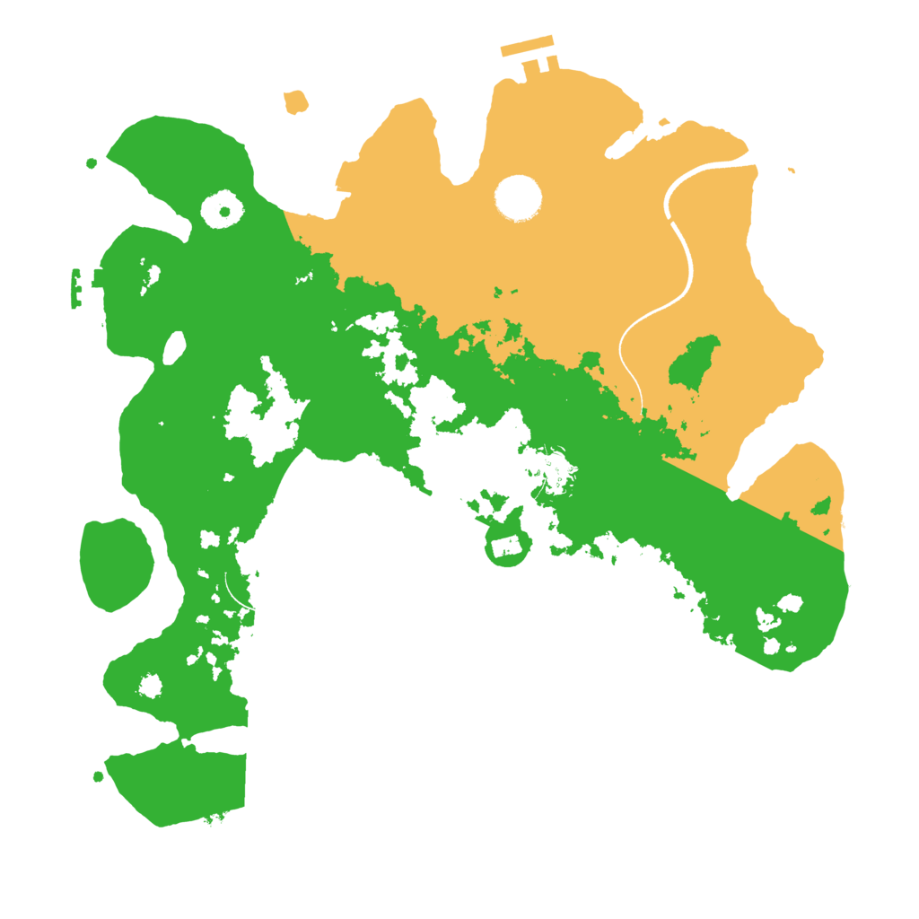 Biome Rust Map: Procedural Map, Size: 3500, Seed: 1765291913