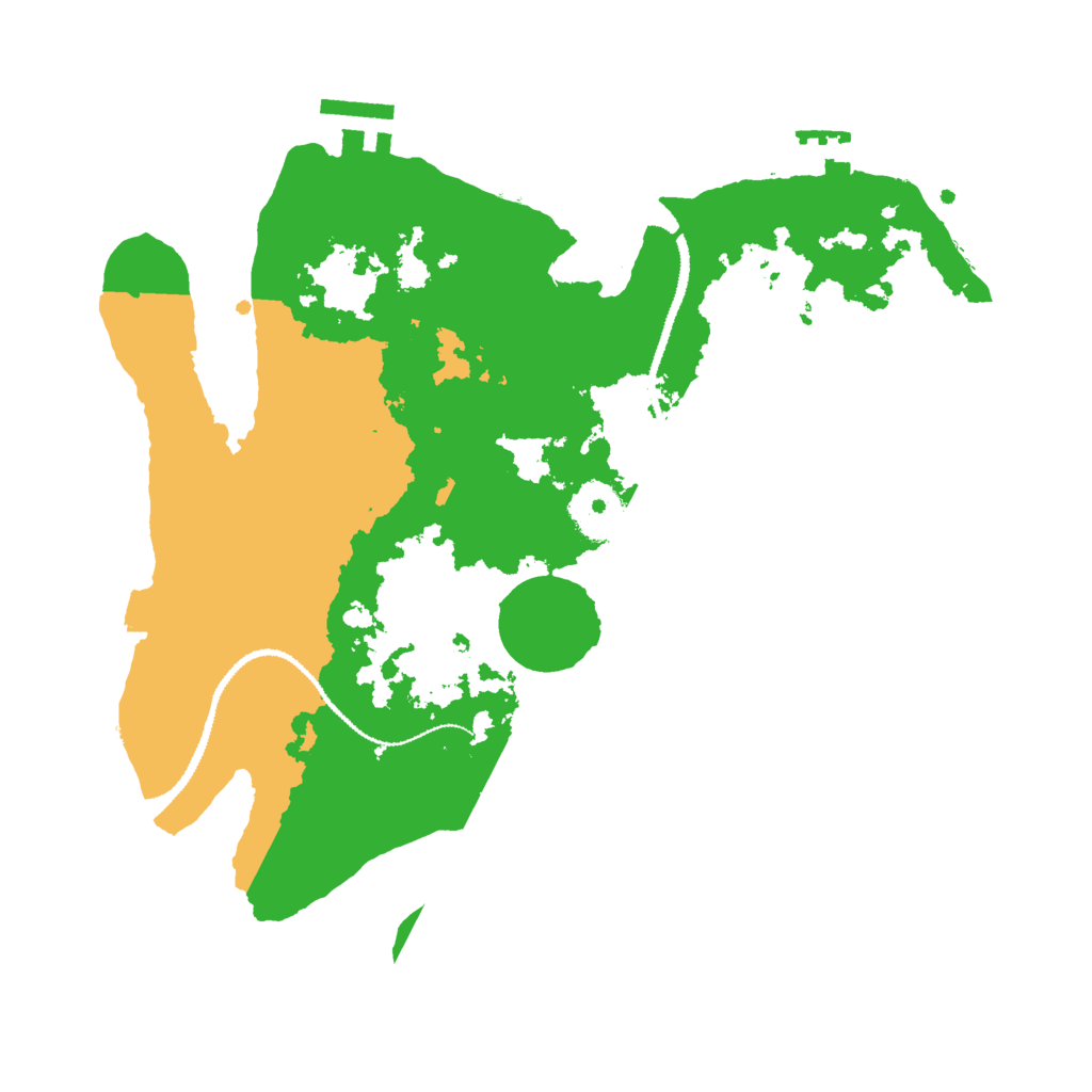 Biome Rust Map: Procedural Map, Size: 3000, Seed: 1788394152