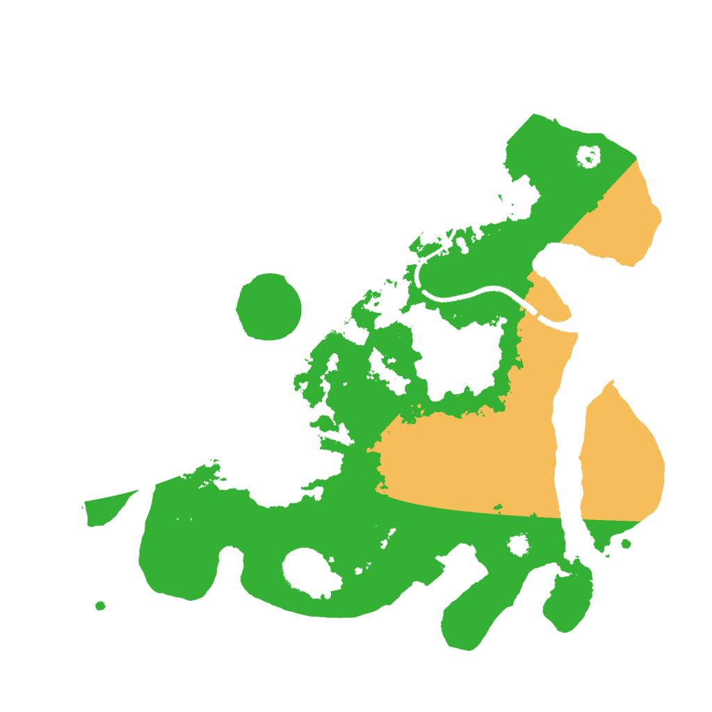 Biome Rust Map: Procedural Map, Size: 3000, Seed: 21764