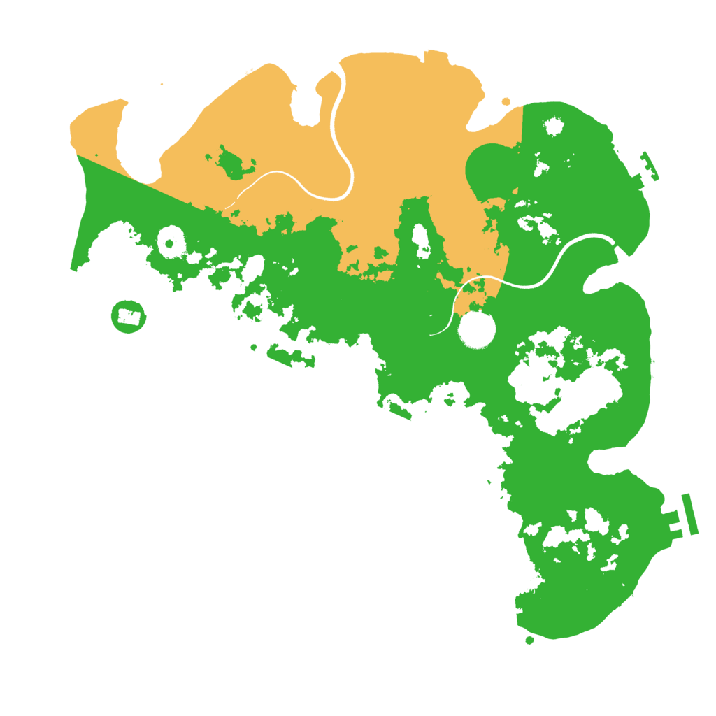 Biome Rust Map: Procedural Map, Size: 3500, Seed: 629121574