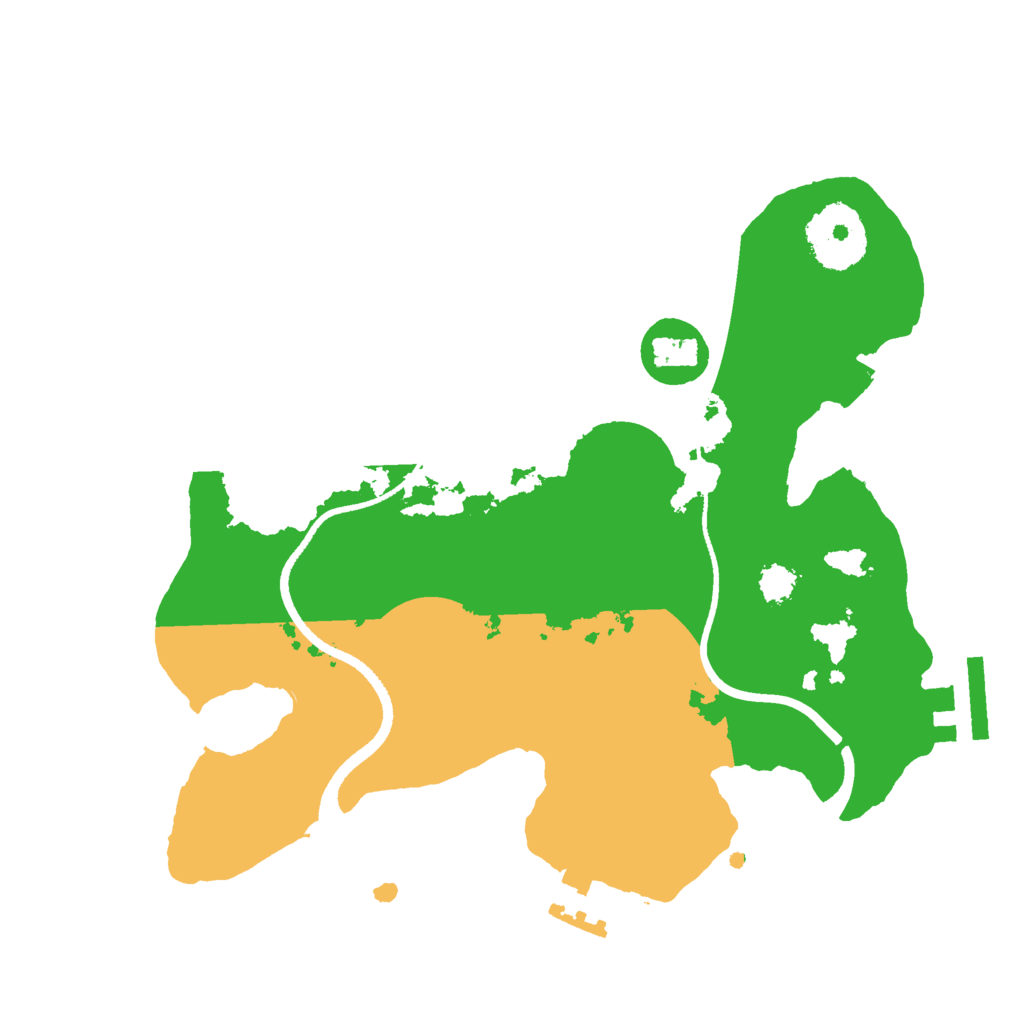 Biome Rust Map: Procedural Map, Size: 2500, Seed: 175515946