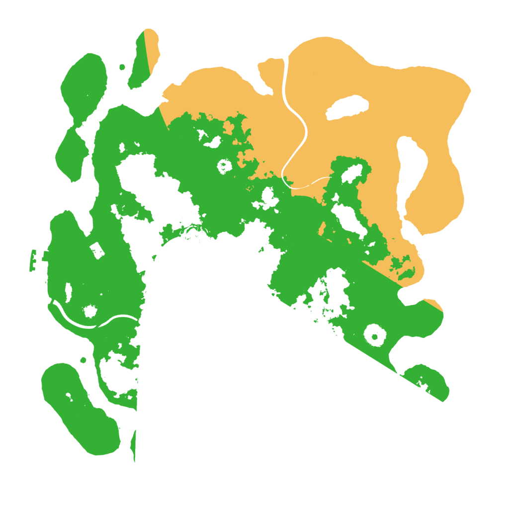 Biome Rust Map: Procedural Map, Size: 3500, Seed: 256321990