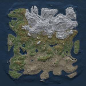 Thumbnail Rust Map: Procedural Map, Size: 4250, Seed: 1747615381, 15 Monuments