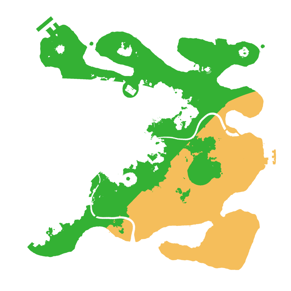 Biome Rust Map: Procedural Map, Size: 3000, Seed: 1205848807
