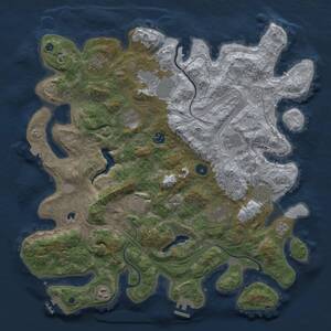 Thumbnail Rust Map: Procedural Map, Size: 4250, Seed: 2695104, 16 Monuments