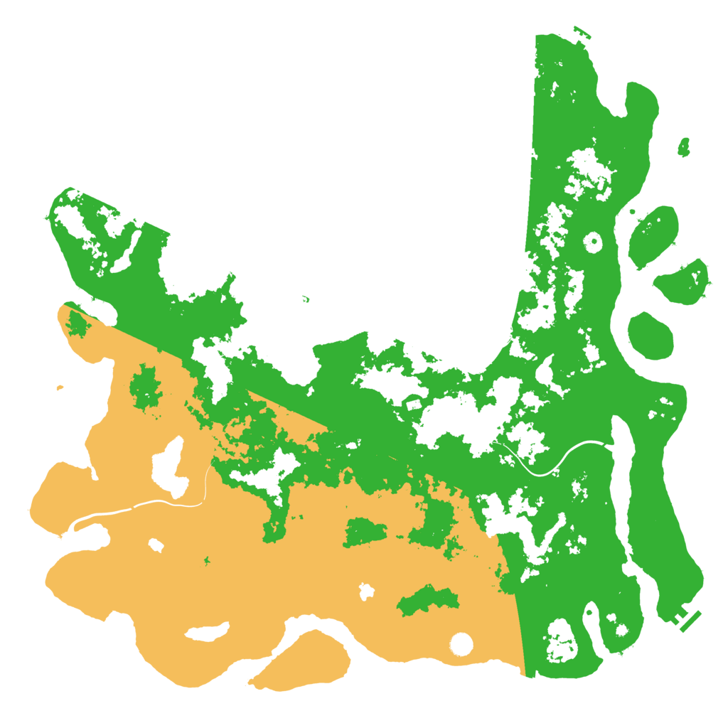 Biome Rust Map: Procedural Map, Size: 5500, Seed: 622707043