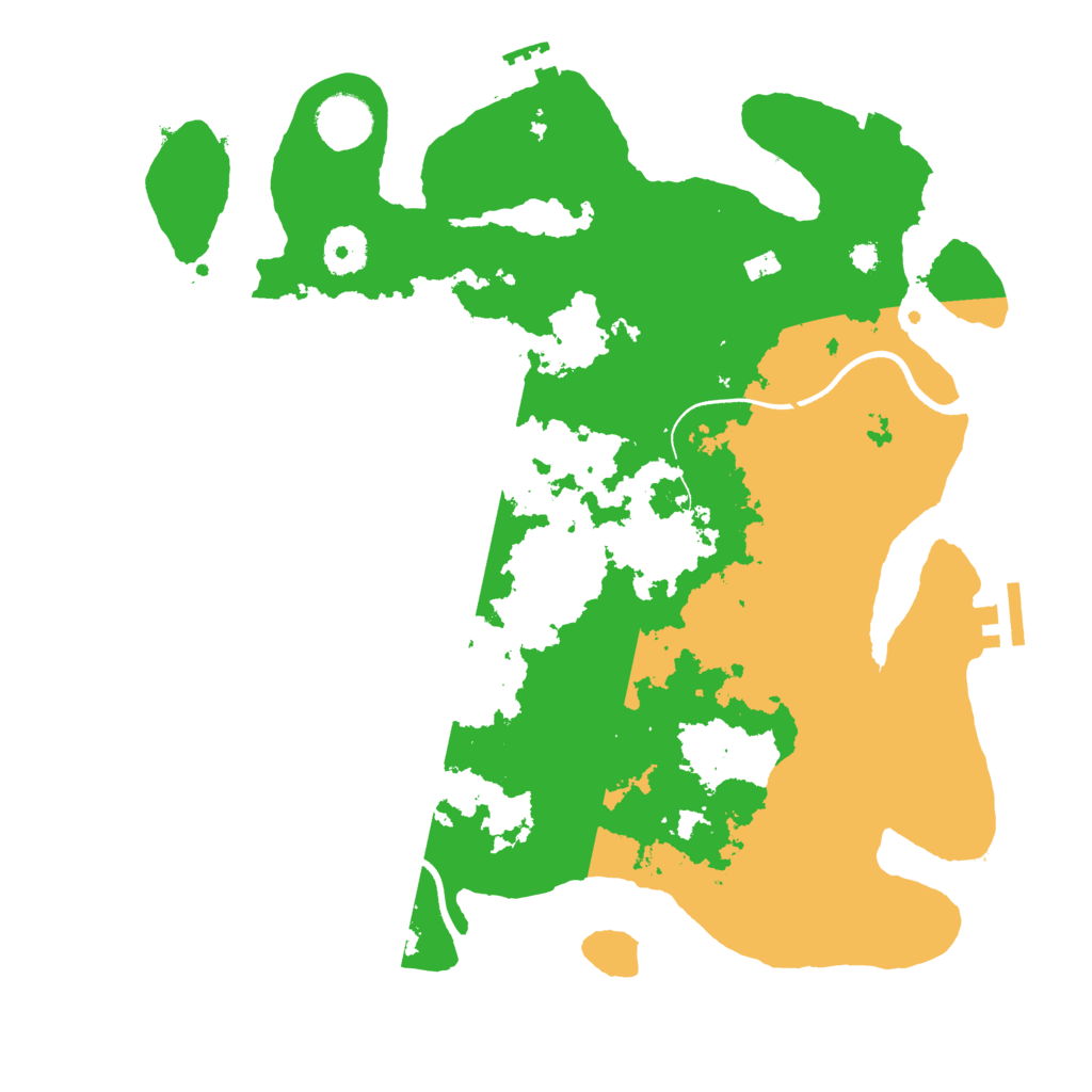 Biome Rust Map: Procedural Map, Size: 3500, Seed: 1249194205