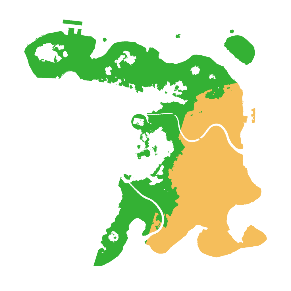 Biome Rust Map: Procedural Map, Size: 3000, Seed: 281105