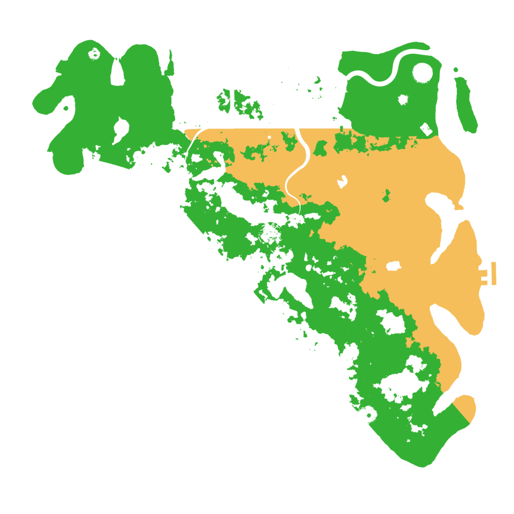 Biome Rust Map: Procedural Map, Size: 4500, Seed: 27556