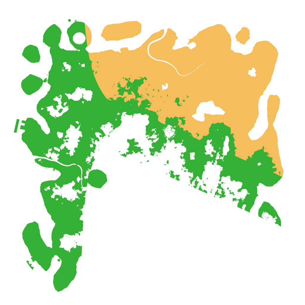 Biome Rust Map: Procedural Map, Size: 4500, Seed: 364105915