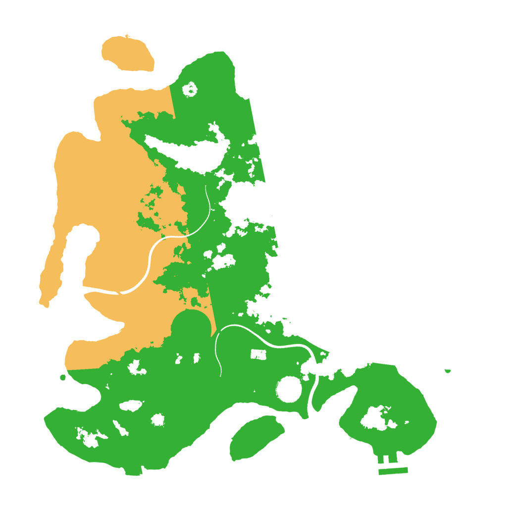 Biome Rust Map: Procedural Map, Size: 3500, Seed: 65322
