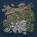 Thumbnail Rust Map: Procedural Map, Size: 3750, Seed: 891836615, 13 Monuments