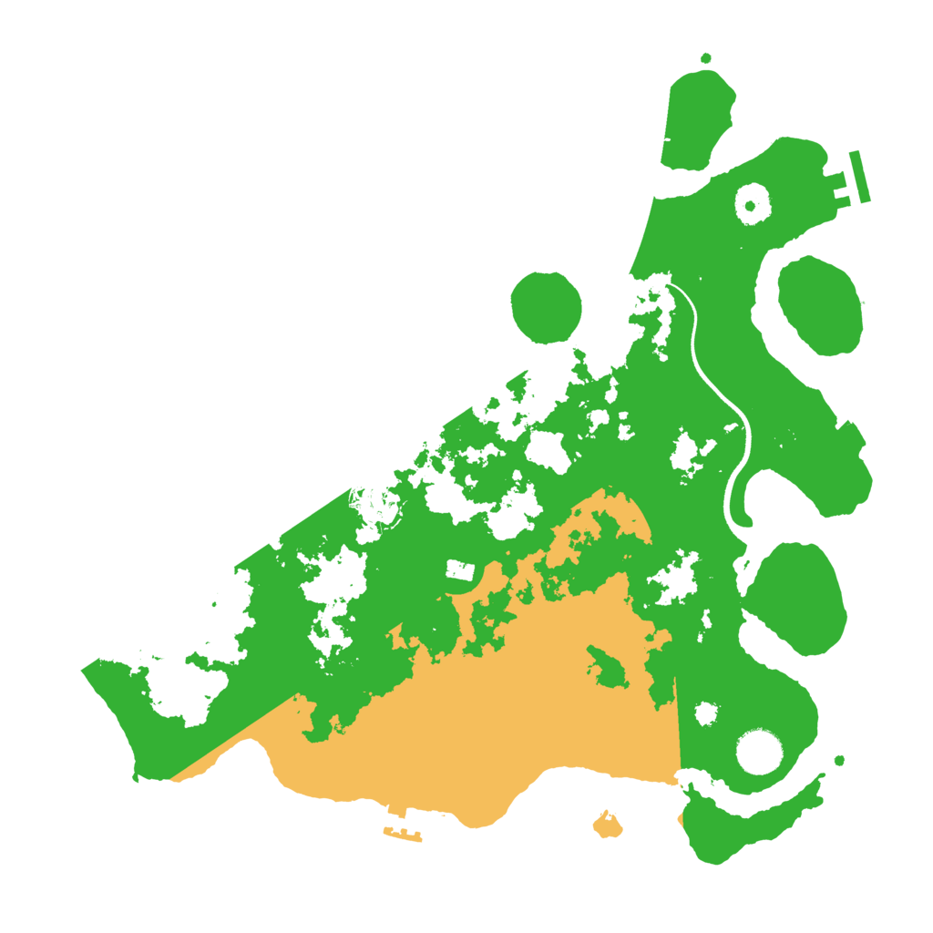 Biome Rust Map: Procedural Map, Size: 3600, Seed: 386347