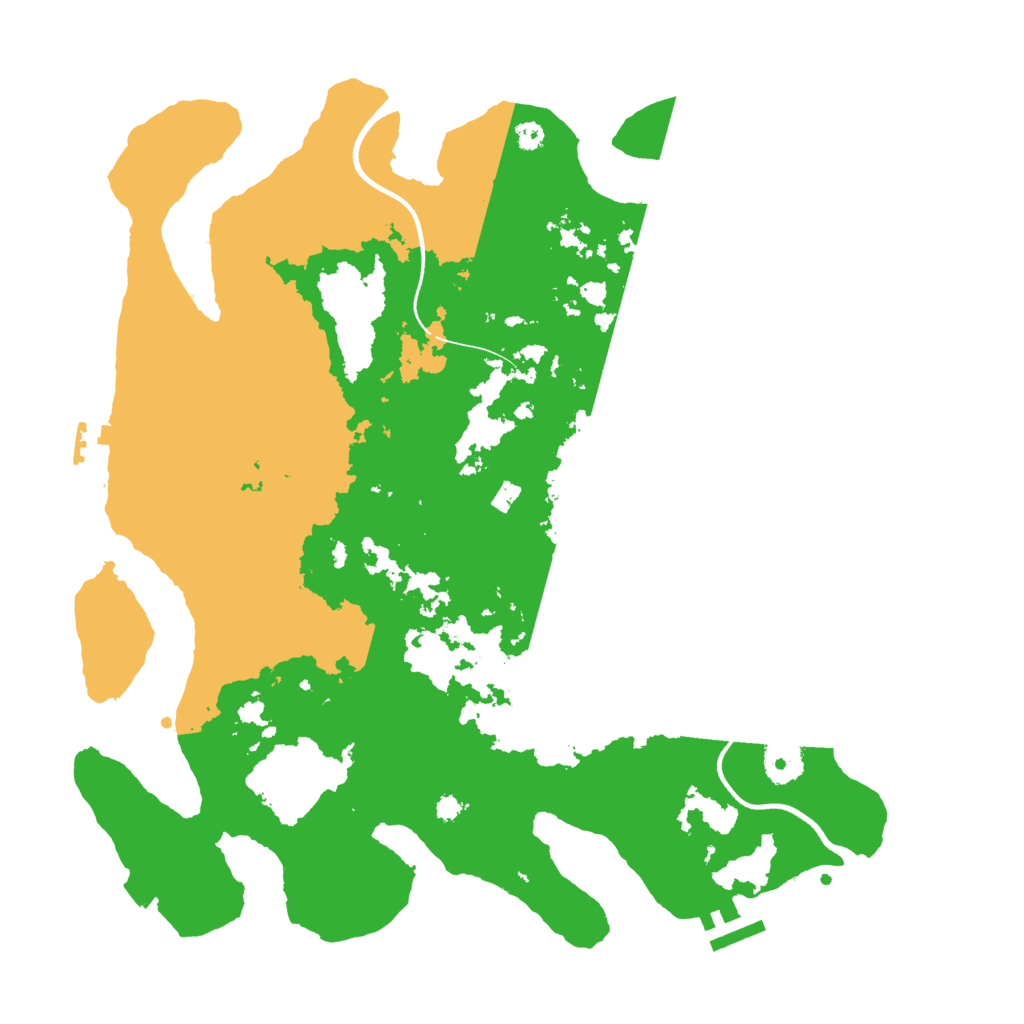 Biome Rust Map: Procedural Map, Size: 3650, Seed: 37238101