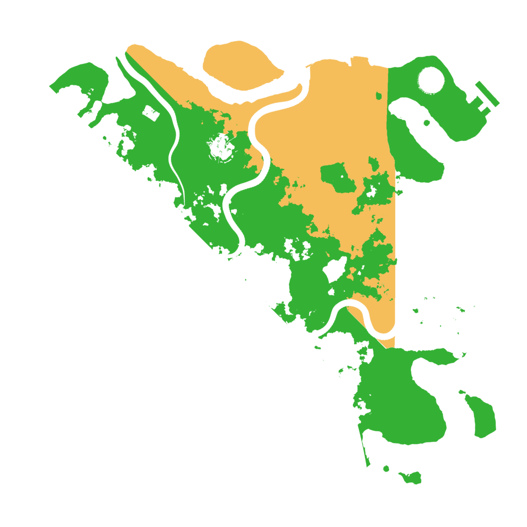 Biome Rust Map: Procedural Map, Size: 3500, Seed: 1687075008