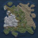 Thumbnail Rust Map: Procedural Map, Size: 3750, Seed: 649861369, 14 Monuments