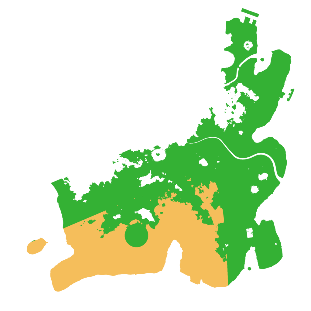 Biome Rust Map: Procedural Map, Size: 3500, Seed: 1160267196