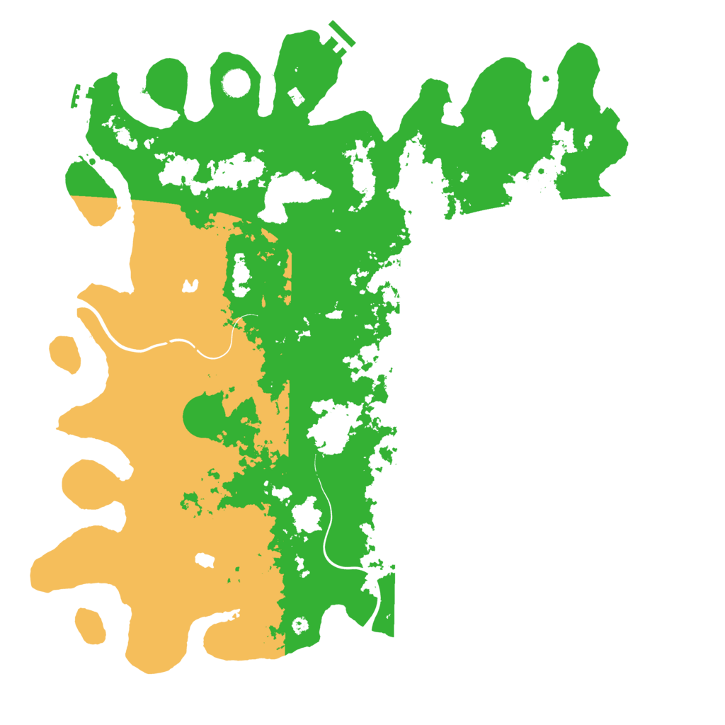 Biome Rust Map: Procedural Map, Size: 4500, Seed: 3874721