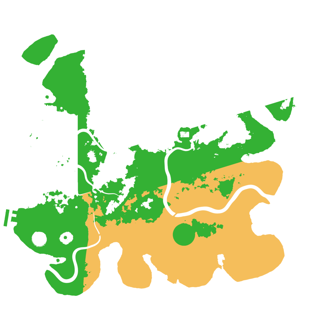 Biome Rust Map: Procedural Map, Size: 3700, Seed: 2011962955