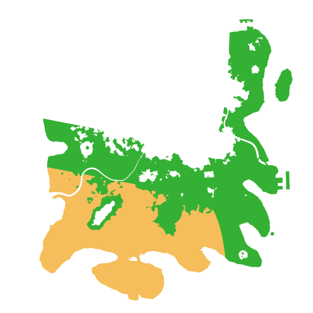 Biome Rust Map: Procedural Map, Size: 3500, Seed: 338343170