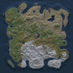 Thumbnail Rust Map: Procedural Map, Size: 4250, Seed: 5325577, 15 Monuments