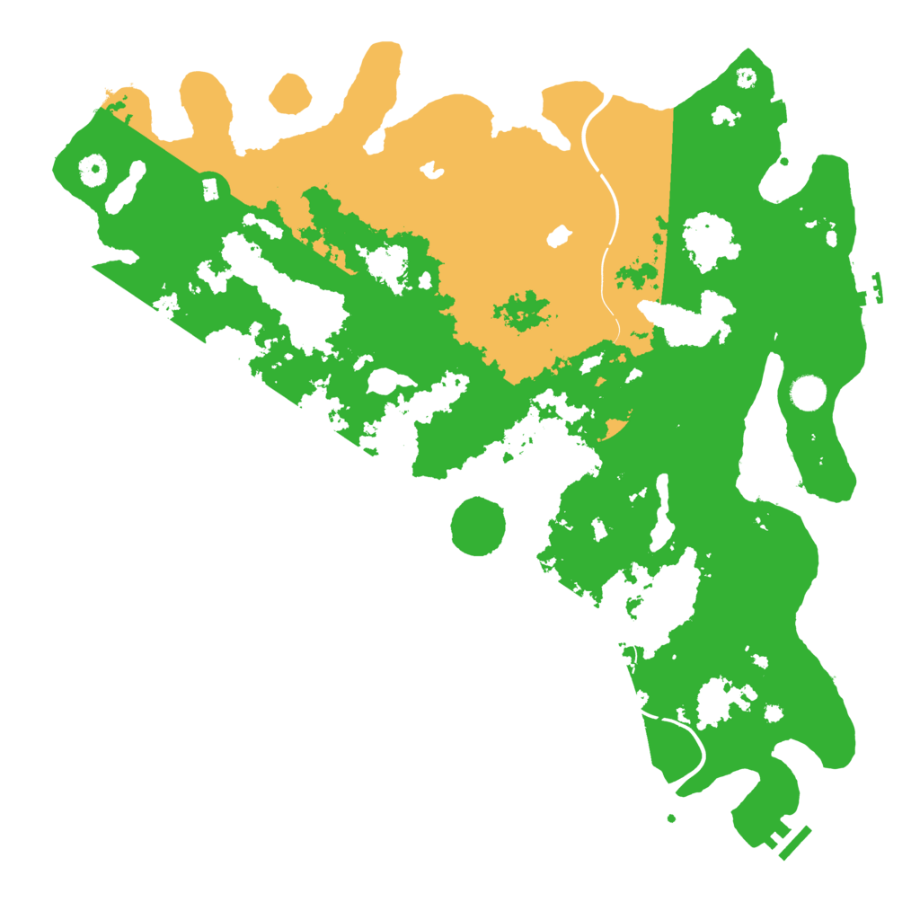 Biome Rust Map: Procedural Map, Size: 4500, Seed: 1665729313