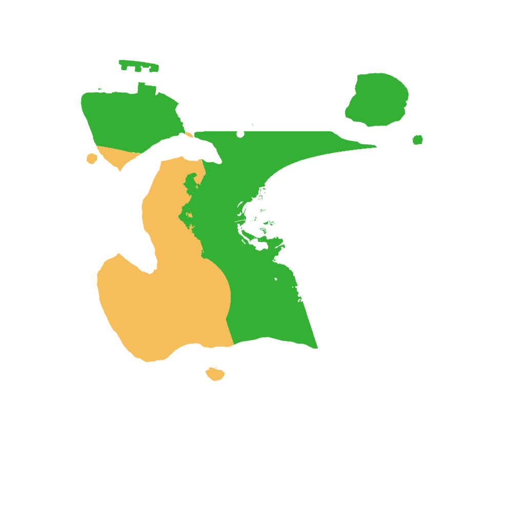Biome Rust Map: Procedural Map, Size: 2000, Seed: 52358285