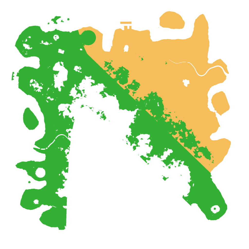 Biome Rust Map: Procedural Map, Size: 4500, Seed: 843427501