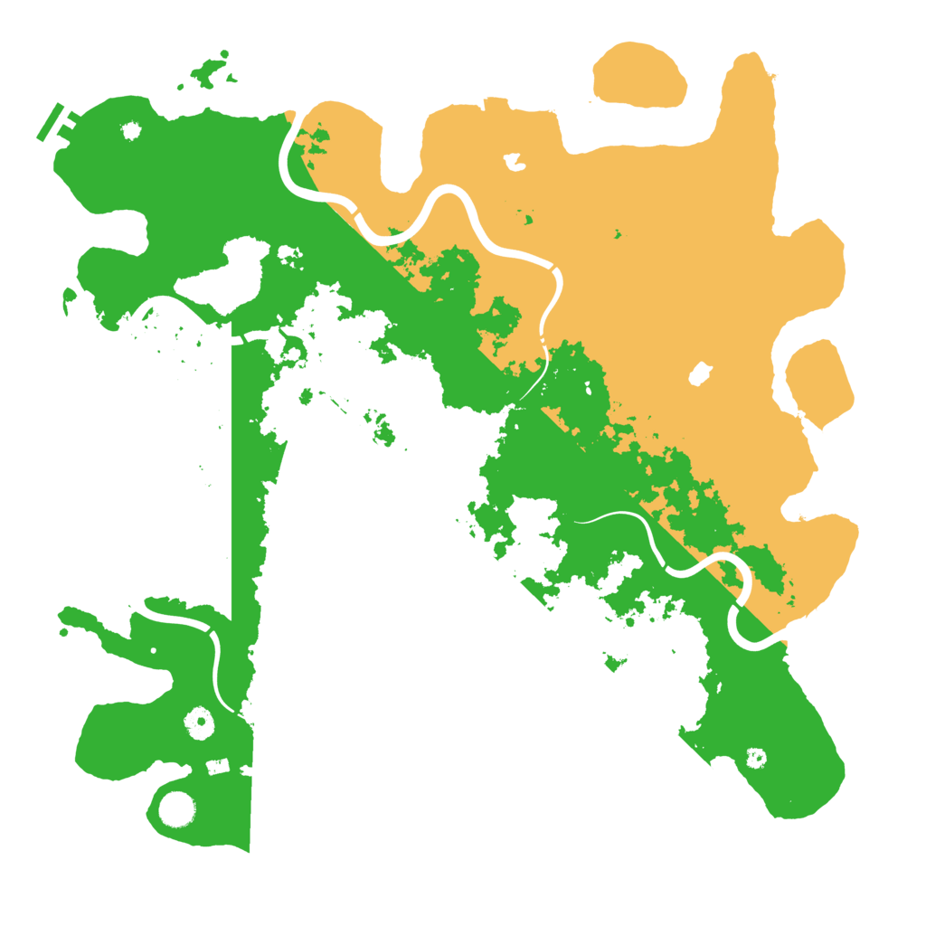 Biome Rust Map: Procedural Map, Size: 4500, Seed: 843427501