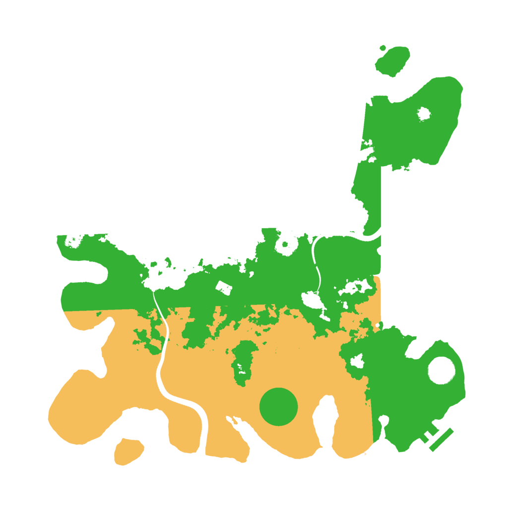 Biome Rust Map: Procedural Map, Size: 3500, Seed: 161378278