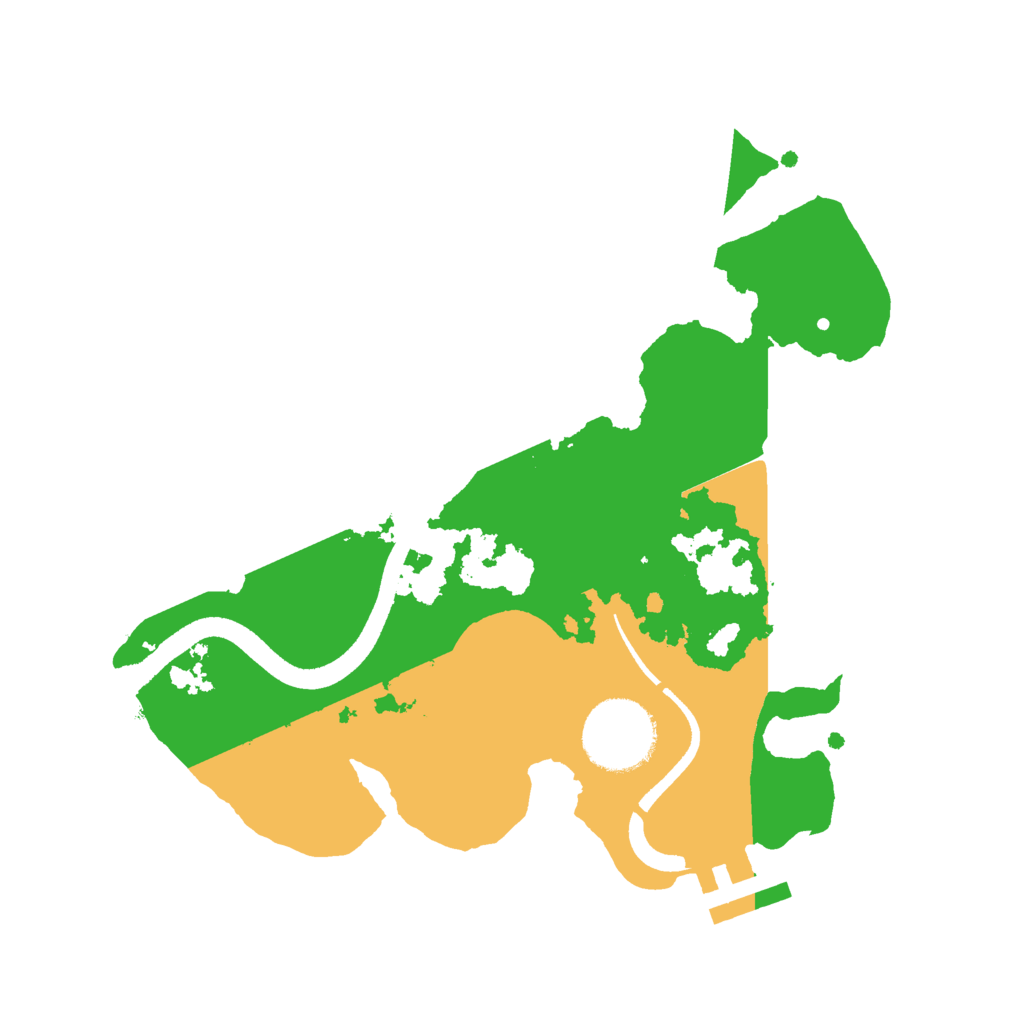 Biome Rust Map: Procedural Map, Size: 2500, Seed: 1679