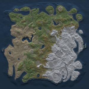 Thumbnail Rust Map: Procedural Map, Size: 4500, Seed: 778778, 15 Monuments