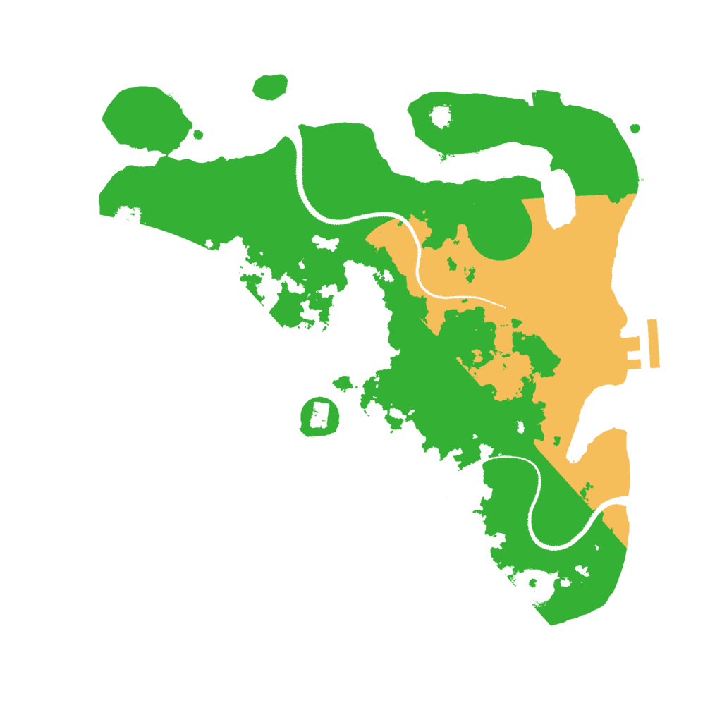 Biome Rust Map: Procedural Map, Size: 3000, Seed: 9192