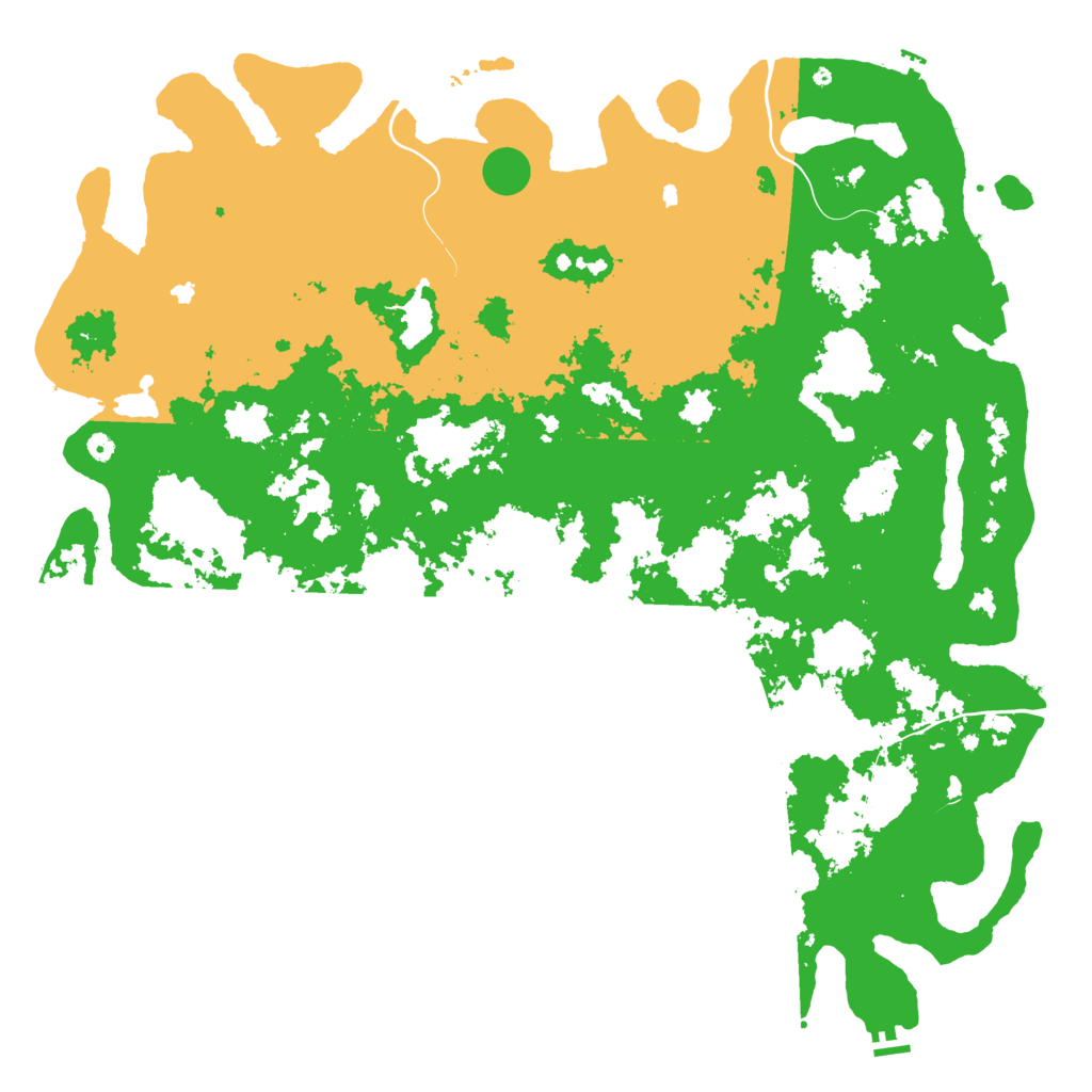 Biome Rust Map: Procedural Map, Size: 6000, Seed: 12163