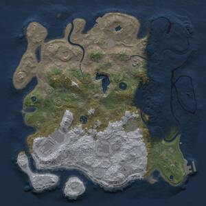 Thumbnail Rust Map: Procedural Map, Size: 4000, Seed: 455535022, 12 Monuments