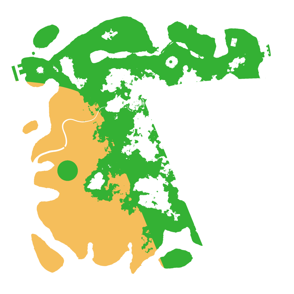 Biome Rust Map: Procedural Map, Size: 3800, Seed: 64565