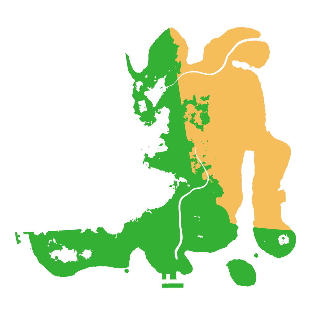 Biome Rust Map: Procedural Map, Size: 3000, Seed: 6694