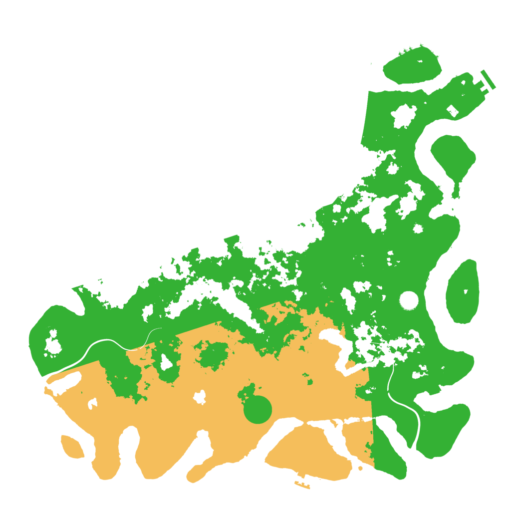 Biome Rust Map: Procedural Map, Size: 4750, Seed: 520251