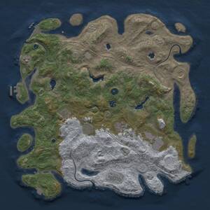 Thumbnail Rust Map: Procedural Map, Size: 4500, Seed: 1872155718, 16 Monuments