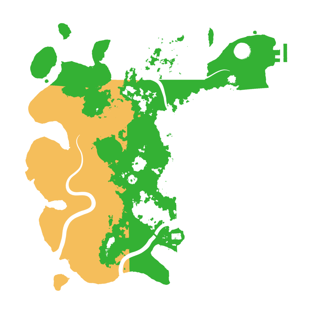 Biome Rust Map: Procedural Map, Size: 3500, Seed: 1122215668
