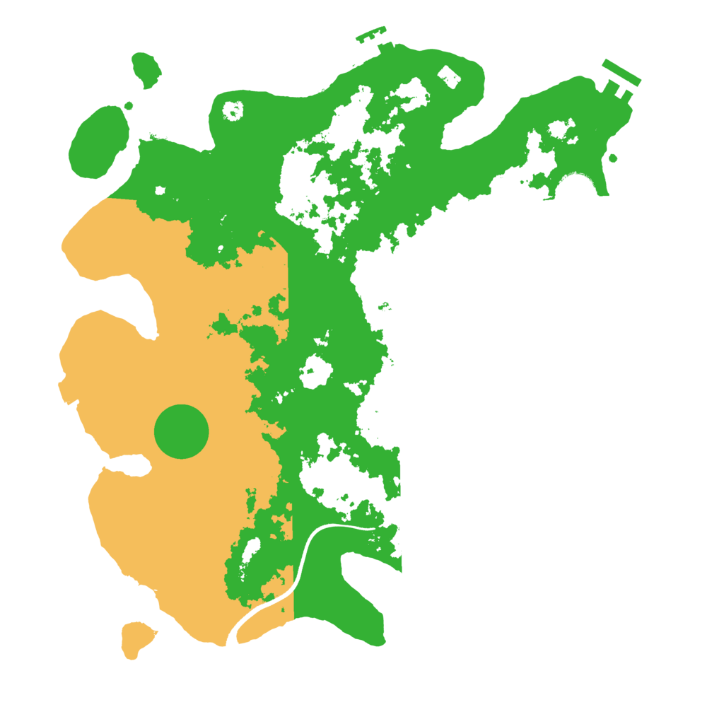 Biome Rust Map: Procedural Map, Size: 3500, Seed: 1122215668