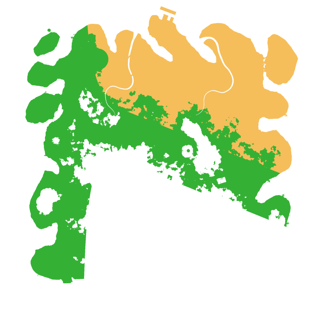 Biome Rust Map: Procedural Map, Size: 3900, Seed: 497476866