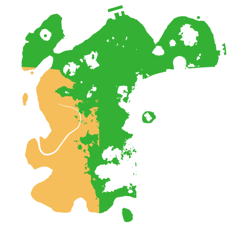Biome Rust Map: Procedural Map, Size: 3300, Seed: 438645969