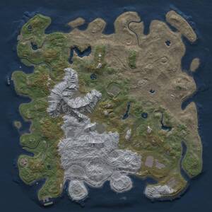 Thumbnail Rust Map: Procedural Map, Size: 5000, Seed: 739320114, 17 Monuments