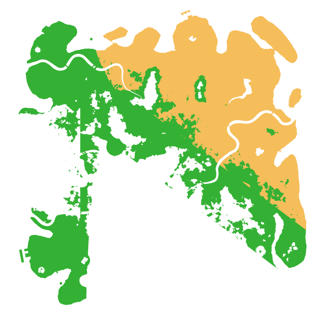 Biome Rust Map: Procedural Map, Size: 5000, Seed: 739320114