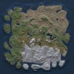 Thumbnail Rust Map: Procedural Map, Size: 4500, Seed: 536882166, 15 Monuments