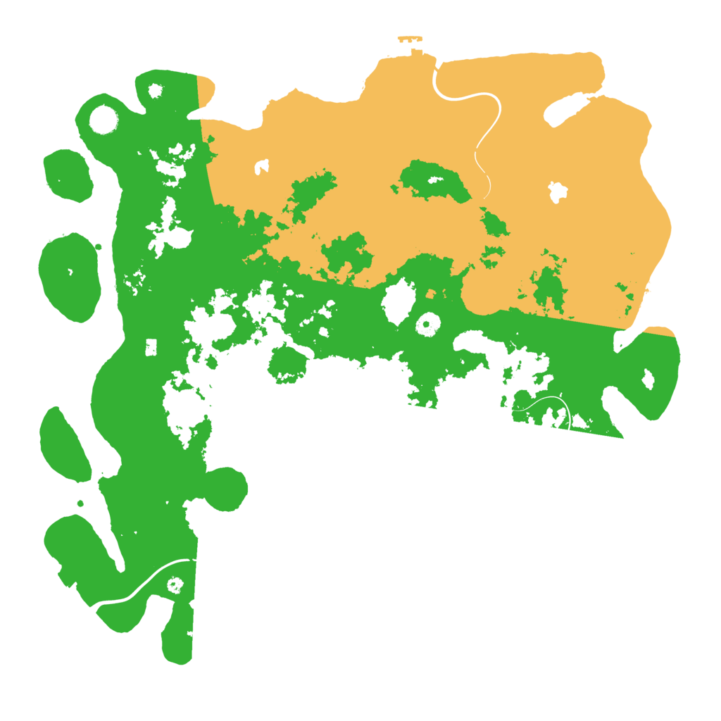 Biome Rust Map: Procedural Map, Size: 4500, Seed: 536882166