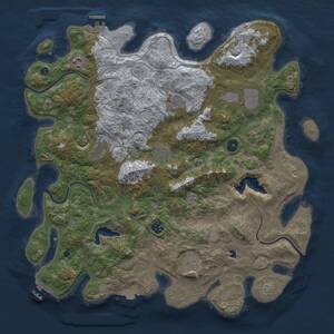 Thumbnail Rust Map: Procedural Map, Size: 4250, Seed: 2064723096, 15 Monuments