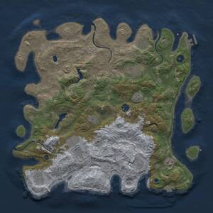 Thumbnail Rust Map: Procedural Map, Size: 4250, Seed: 1341336, 14 Monuments