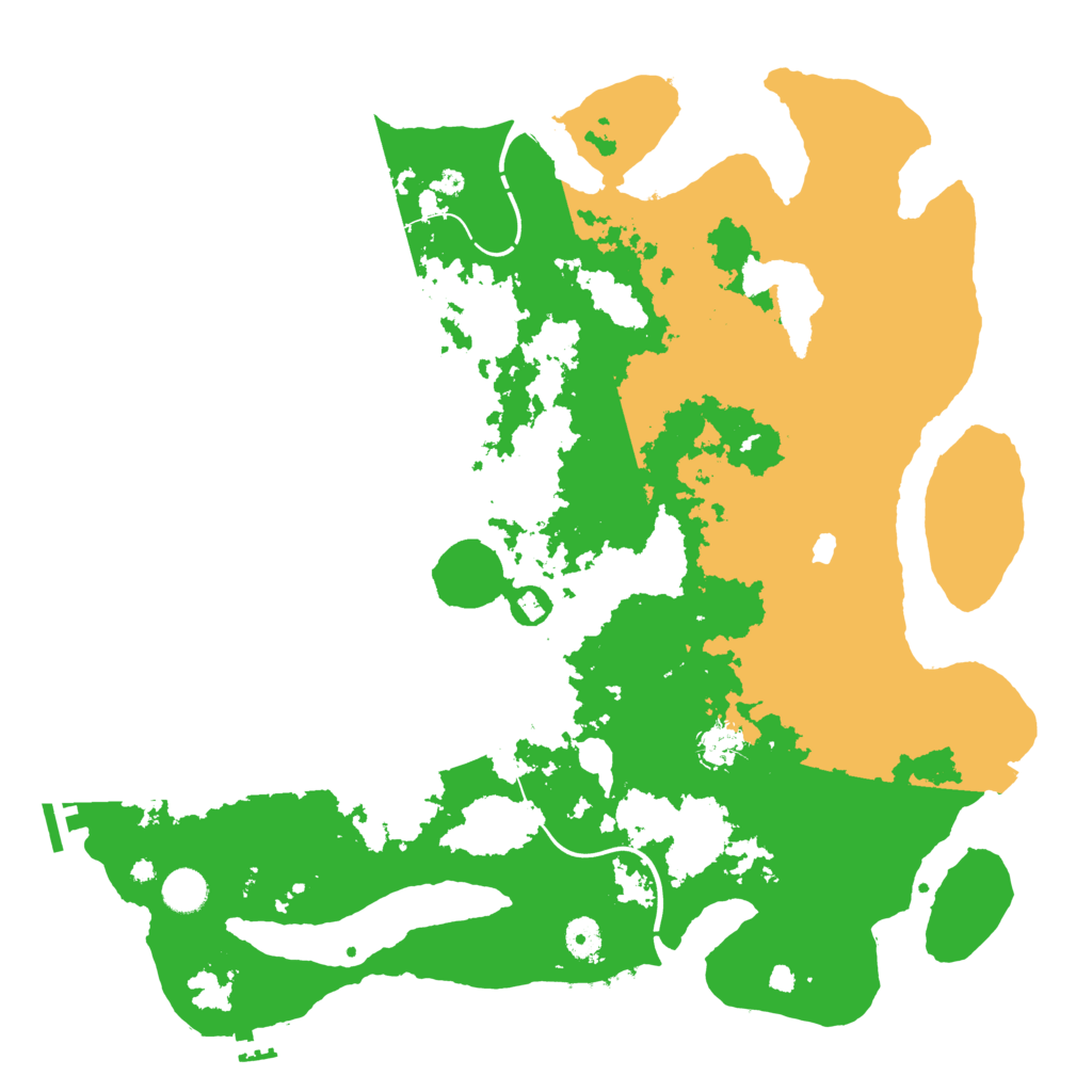 Biome Rust Map: Procedural Map, Size: 4300, Seed: 74116